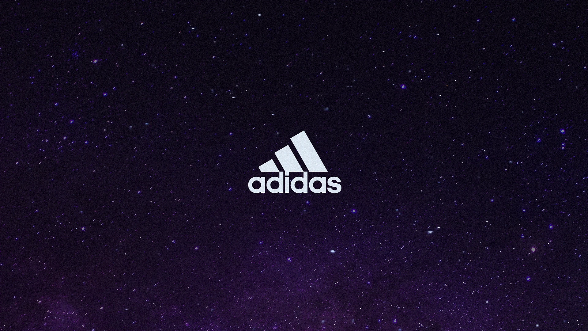 Adidas logo end card over Earth seen from orbit