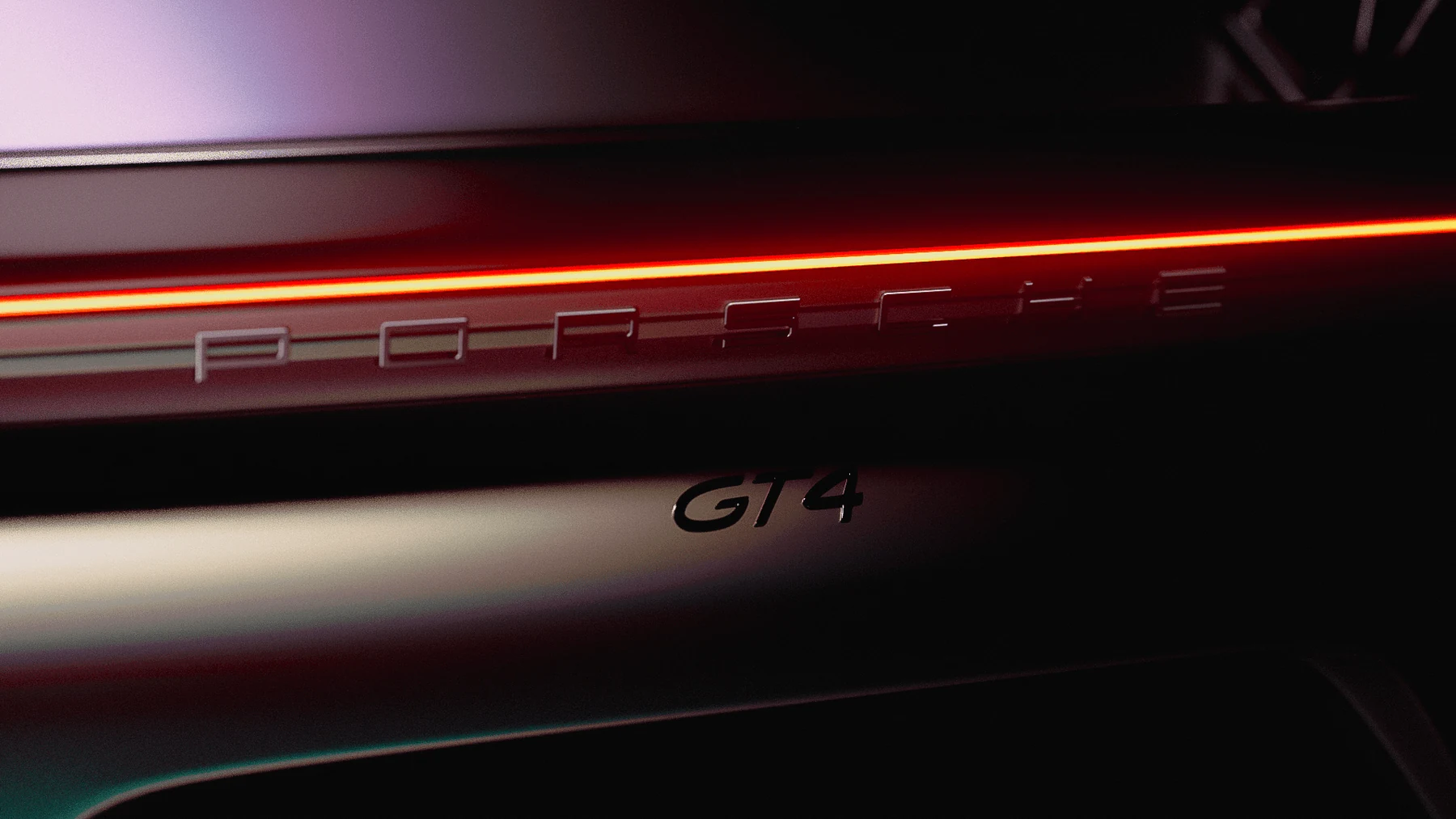 Dark Porsche GT4 lighting study for Nachtstück