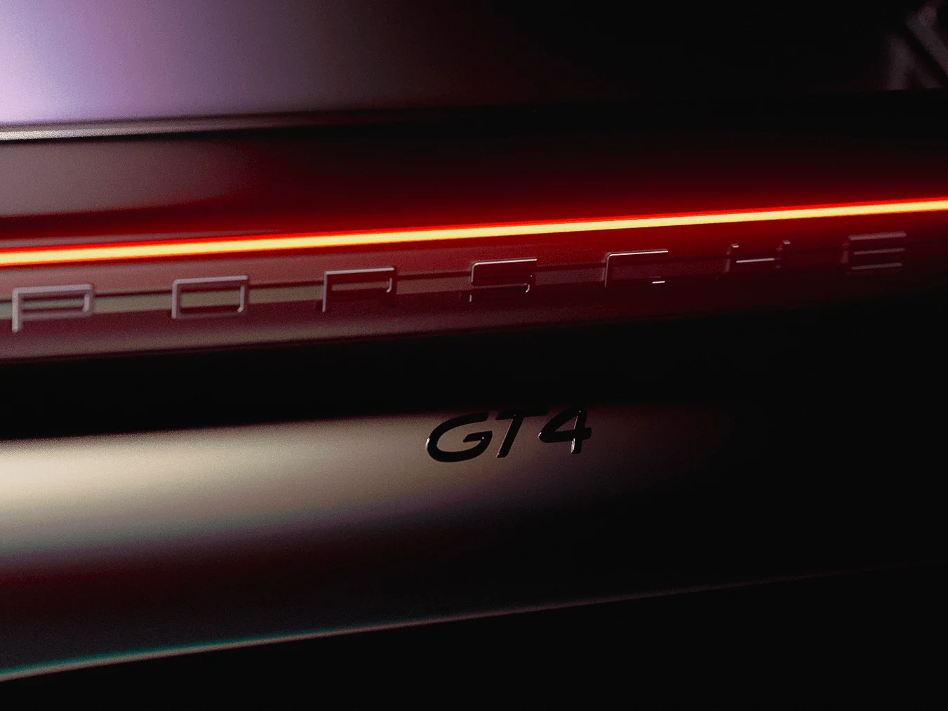 Dark Porsche GT4 lighting study
